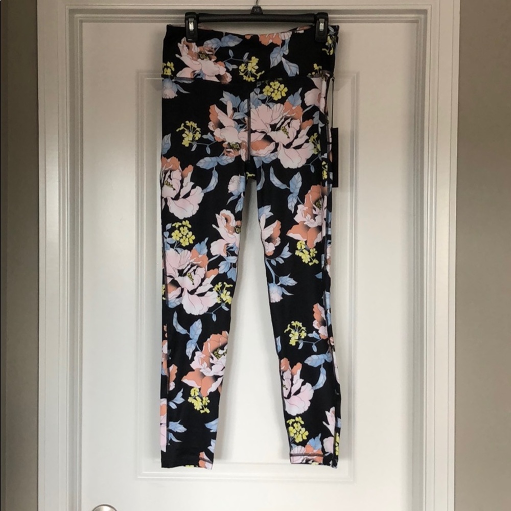 Floral workout leggings